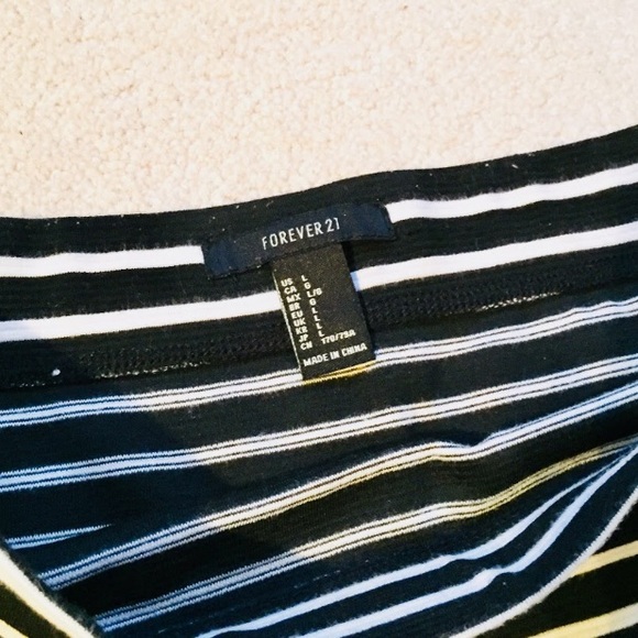 B & W Striped Skirt - Picture 3 of 3